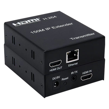 [CLEARANCE] ArgoX 1080p HDMI IP Extender Transmitter Receiver with 150m Range, IR Control, Ethernet Standard, Supports HDMI1.3/, One Point-to-Multipoint Cascade Connection | HDES150