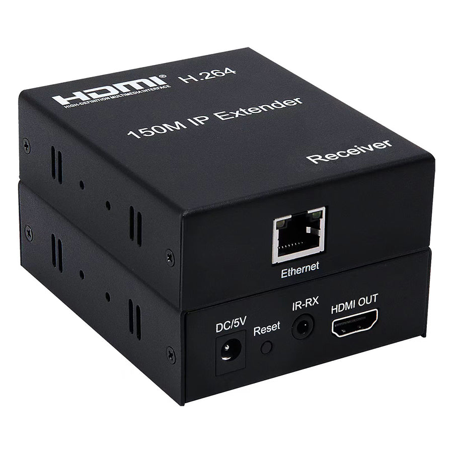 ArgoX 1080p HDMI IP Extender Transmitter Receiver with 150m / 200m Range, IR Control, CAT5e/6 Ethernet LAN, Supports HDMI1.3/1.4b, Multipoint-to-Multipoint Cascade Connection, USB Mouse/Keyboard | HDES150 HDES200