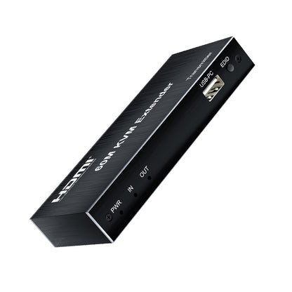 ArgoX HDES24 1080p HDMI KVM Extender Audio Video Transmitter Receiver with Loop, 60m Range, IR Control, Supports USB Mouse/Keyboard, UTP CAT5e/6 Network Cable, 3.5mm Audio Output