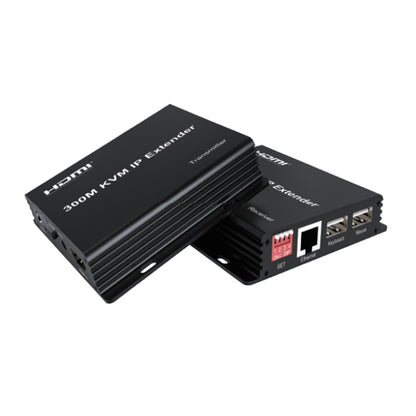 ArgoX 1080p HDMI KVM IP Extender Full HD Video Transmitter Receiver with Up to 300m Transmission Range, RJ45 Ethernet Lan Network Port, IR Control Function, USB Keyboard and Mouse Control for PC, TV, Monitor, Laptop | HDES27