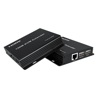 ArgoX 1080p HDMI KVM Extender Full HD Video Transmitter Receiver with Up to 150m Transmission Range, RJ45 Ethernet Lan Network Port, Bi-Directional IR, USB Keyboard and Mouse Control for PC, TV, Monitor, Laptop | HDES31