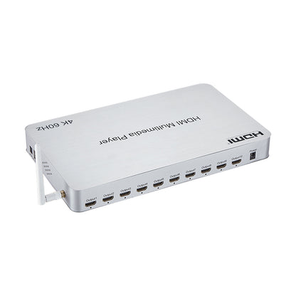 ArgoX HDMP10-V2.0 4K 60Hz HDMI Multimedia Player with 1 in 10 out, Supports HDR, WIFI DLAN Ethernet, Audio Extraction, Micro SD Card, IR Control, with Built-in Android 6.0, and USB2.0/3.0 for Mouse/Keyboard