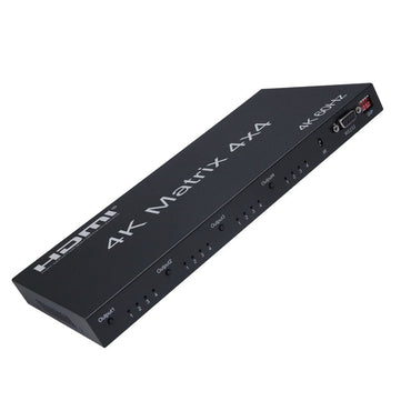 [CLEARANCE] ArgoX 4x4 HDMI Matrix Video Switch Splitter with 4K 60Hz, IR and RS232 Control, Supports 3D, 10.2Gbps Data Rate, RGB/YUV | HDMX4x4-B