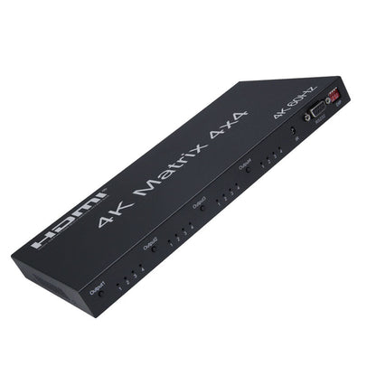 [CLEARANCE] ArgoX 4x4 HDMI Matrix Video Switch Splitter with 4K 60Hz, IR and RS232 Control, Supports 3D, 10.2Gbps Data Rate, RGB/YUV | HDMX4x4-B