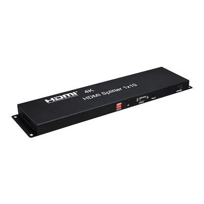 ArgoX 4K 30Hz 1x10 / 1x16 HDMI Splitter Supports 3D, HDMI 1.4b, 3.4Gbps Data Rate and TMDZ Clock, and AWG26 HDMI Cable for HDTV, Monitor, DVD Player, Projector, A/V Receiver, Set Top Boxes | HDSP10-V1.4 HDSP16-V1.4