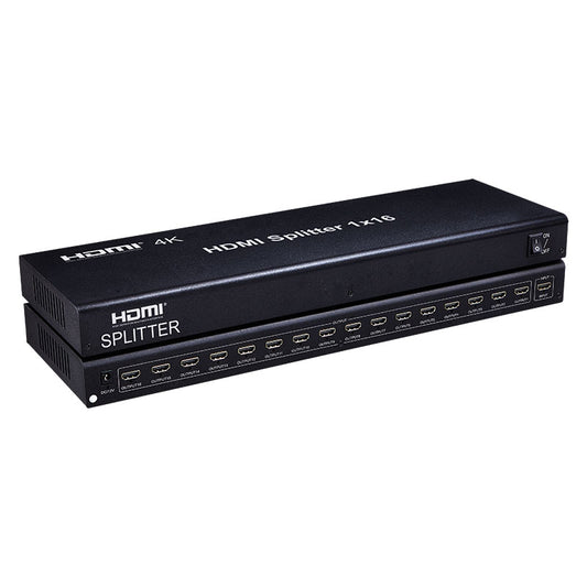 ArgoX 4K 30Hz 1x10 / 1x16 HDMI Splitter Supports 3D, HDMI 1.4b, 3.4Gbps Data Rate and TMDZ Clock, and AWG26 HDMI Cable for HDTV, Monitor, DVD Player, Projector, A/V Receiver, Set Top Boxes | HDSP10-V1.4 HDSP16-V1.4