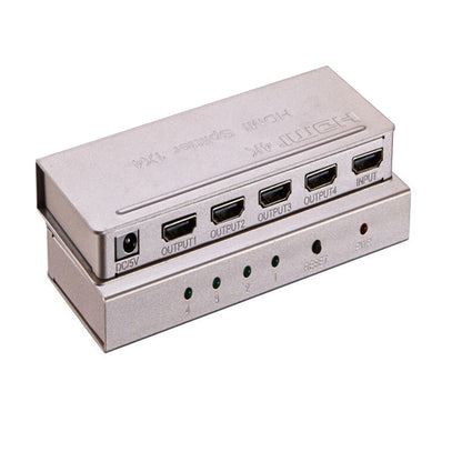 ArgoX 4K Ultra HD 1x2 / 1x4 / 1x8 Mini HDMI Video Splitter Supports 3D, 3.4Gbps Data Rate and TMDS Clock, and AWG26 HMDI Cable for DVD Player, TV, Monitor, Projector, Set Top Boxes | HDSP2-M HDSP4-M HDSP8-M