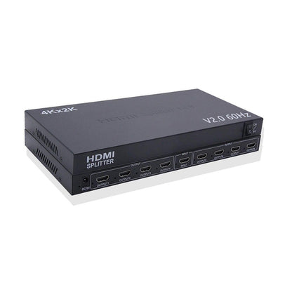 ArgoX 1x4 HDMI 2.0 Splitter with 4K 60Hz, Supports 3D, 6Gbps Data Rate and TMDS Clock, Built-in IR Extension Fucntion, AWG26 HDMI Cable for DVD Player, A/V Receiver, Set Top Boxes | HDSP4-V2.0