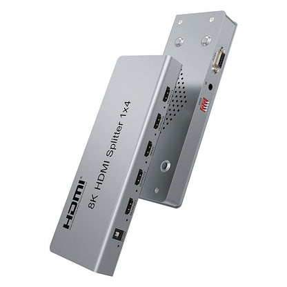ArgoX Ultra HD 2.0 HDMI Splitter 1X2 / 1X4 / 1X8 - 8K 60Hz Input Video Switcher with IR Control Function, Supports HDR 3D Video Format, EDID Management, Output Downscaling for TV, Monitor, Projector, PC | HDSP8K-2 HDSP8K-4 HDSP8K-8