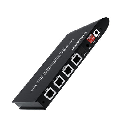 ArgoX HDSS2-6 4K Ultra HD HDMI 2x6 Video Splitter Switcher with 120m Range, CAT5e/6 Cable, IR Remote Control, 3.4Gbps Data Rate, 340MHz Max Bandwidth, Supports HDMI 1.4/HDCP1.4, 4-Ways UTP Extension for HDTV, Projector, Monitor