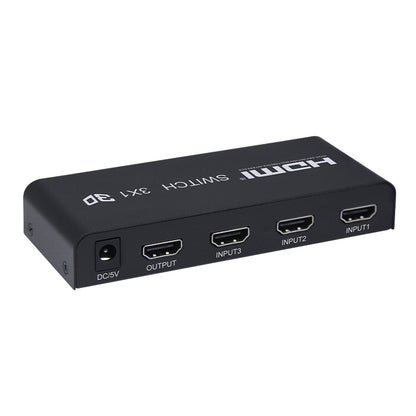 [CLEARANCE] ArgoX HDSW3 HDMI Video Switcher 3x1 with 1080p 60Hz Full HD, Remote Control, Supports 3D, 2.25Gbps Data Rate and TMDS Clock, UXGA/WUXGA, and AWG26 HMDI Cable