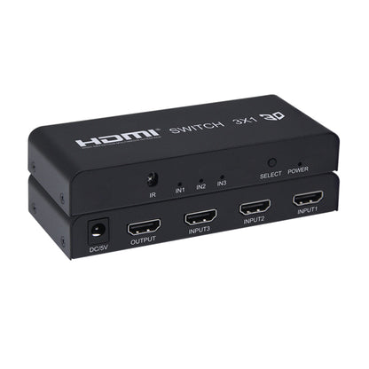 [CLEARANCE] ArgoX HDSW3 HDMI Video Switcher 3x1 with 1080p 60Hz Full HD, Remote Control, Supports 3D, 2.25Gbps Data Rate and TMDS Clock, UXGA/WUXGA, and AWG26 HMDI Cable