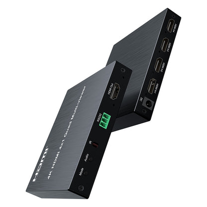 Argox 4K 30Hz HDMI 4x1 Quad Multi-Viewer Screen Splitter Ultra HD Support IR Remote Control, PCM2 Audio Format for TV Monitor | HDSW4-Q2