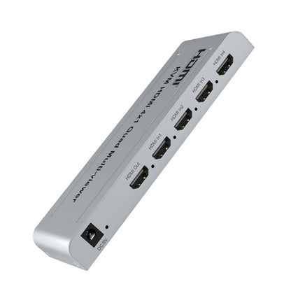 ArgoX 4K 30Hz KVM HDMI 4x1 Quad Multi-Viewer Seamless Switcher Ultra HD Support IR Remote Control, Compatible with USB 2.0, 1-Way Mouse & Keyboard, PCM2 Audio Format, USB Supports Windows, Linux, macOS, Android | HDSW4-V3