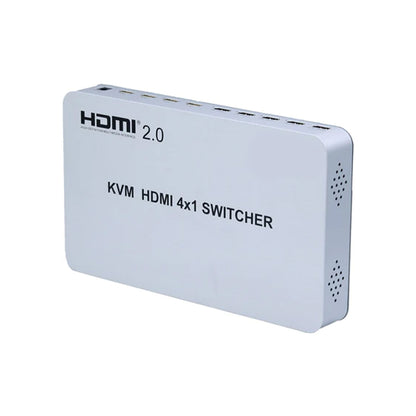 ArgoX HDUSB4X1 4K 60Hz HDMI Switch 4x1 with KVM, Supports 3D, 6Gbps, and TMDS Clock, AWG26 HDMI Supported, Supports Wireless Mouse and Keyboard for Windows, Linux, macOS, and Android