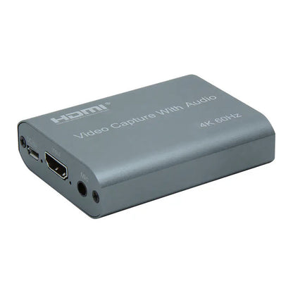 ArgoX HDMI to USB3.0 Video Capture with Loop, 4K 60Hz, USB3.0 to Micro USB Cable, 3.5mm Stereo Output, Support 18Gbps and TMDS Clock, Deep Color, AWG26 HDMI Supported, Support Uncompressed YUY2, VLC/ OBS/Amcap | HDVC12