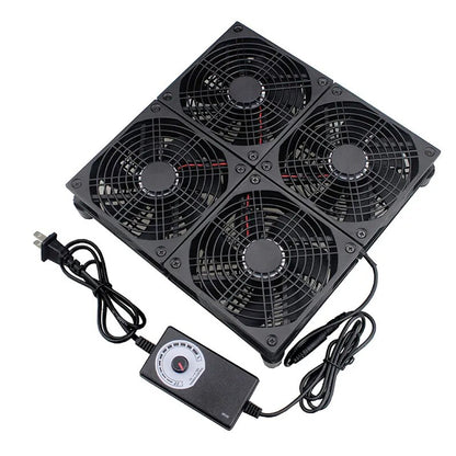 Argox 5V External Dual Router Cooling Fan 1500-3000rpm Low-Noise Base Ventilation Cooler for PC, Modem, Repeater, Extender, TV Box