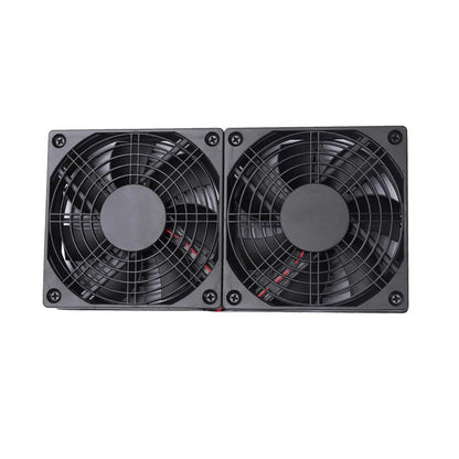 Argox 5V External Dual Router Cooling Fan 1500-3000rpm Low-Noise Base Ventilation Cooler for PC, Modem, Repeater, Extender, TV Box