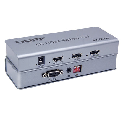 ArgoX HDMI 2.0 Video Splitter 1x2 / 1x4 / 1x8 HDCP 2.2 with 4K 60Hz Ultra HD, HDR 3D Video Format, Built-in IR Function, Support Serial Port Online Upgrade, EDID, and Output Downscaling | SFX911-2 SFX911-4 SFX911-8