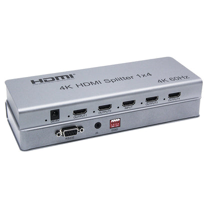 ArgoX HDMI 2.0 Video Splitter 1x2 / 1x4 / 1x8 HDCP 2.2 with 4K 60Hz Ultra HD, HDR 3D Video Format, Built-in IR Function, Support Serial Port Online Upgrade, EDID, and Output Downscaling | SFX911-2 SFX911-4 SFX911-8