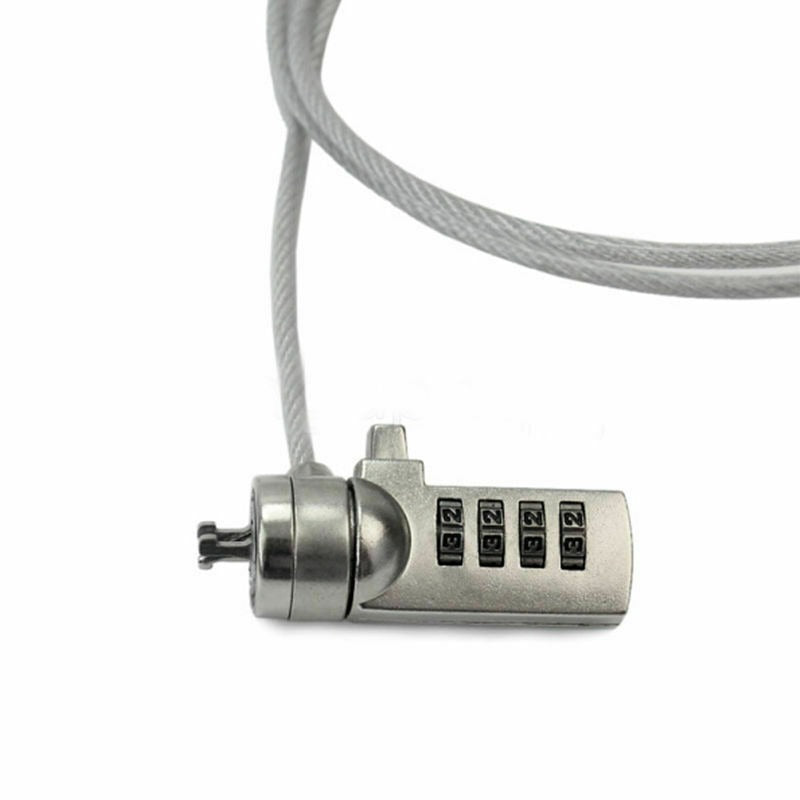 ArgoX 4 PIN Numeric Combination Type Security Laptop Lock Cable with B ...