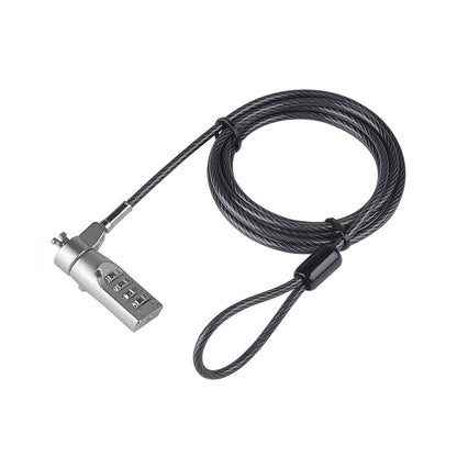 ArgoX 4 PIN Numeric Combination Type Security Laptop Lock Cable with Braided Carbon Steel Wire - 2.5 x 6mm (Nano Slot) for PC, Computer Desktop, Monitor, CPU, etc. | SP-CL301N