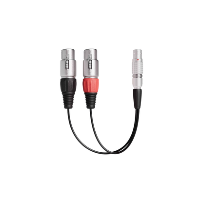 Atomos LEMO to Dual 3-Pin XLR Audio Input Cable