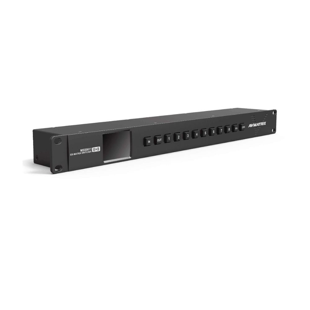 AVMATRIX 1RU 8 IN X 8 OUT 3G-SDI 8 Channel Video Matrix Switcher with ...