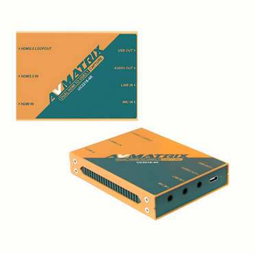 AVMATRIX Dual HDMI to USB-C 3.1 Video Capture Device for Streaming, Gaming, Broadcasting with 4K60 HDMI Input, PIP/POP, MIC, Line Audio Support Compatible for Windows, macOS & Linux | UC2218-4K