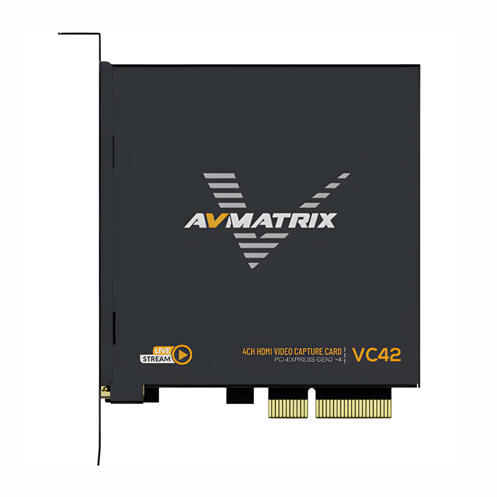 AVMATRIX VC41 / VC42 PCI-Express Capture Card for Gaming & Live Stream 4-Channel HMDI / 3G-SDI Input