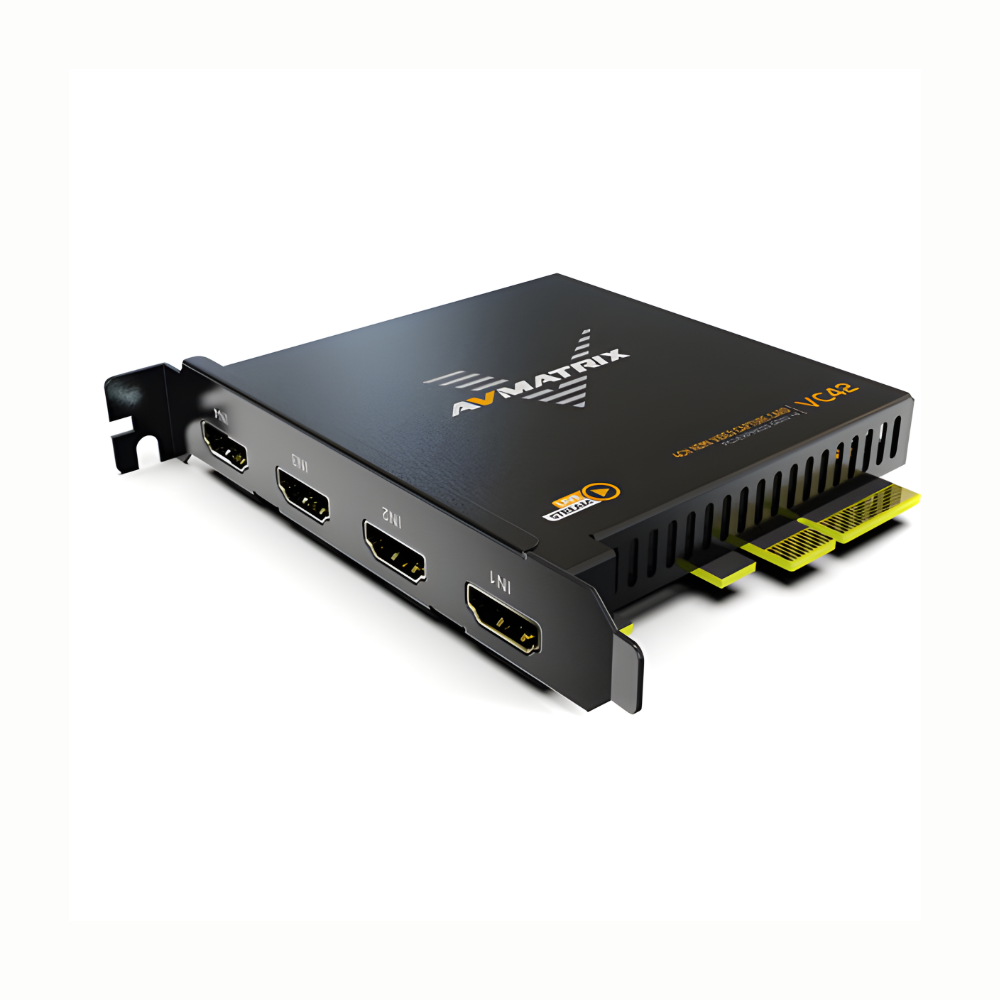 AVMATRIX VC41 / VC42 PCI-Express Capture Card for Gaming & Live Stream 4-Channel HMDI / 3G-SDI Input