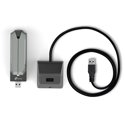TP-Link Archer TBE400UH BE6500 WIFI 7 High Gain Wireless USB Adapter with Tri-Band 6GHz / 5GHz / 2.4GHz Max 2880Mbps, SuperSpeed USB 3.0, WPA3 Security Protocol, OFDMA MU-MIMO Support and Multi-RU Support