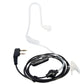 BaoFeng 2 Pin PTT Push-To-Talk Microphone Earpiece Ear Mounted Headset with 3.5mm Ear Stereo Top Pin, 2.5mm Mic Stereo Bottom Pin Ear Radio Compatible with Two-Way Radio