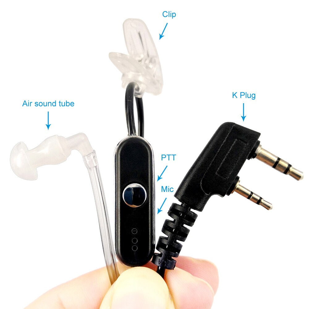 Transparent Acoustic Tube Walkie Talkie Earpiece for Kenwood for Baofeng K  Plug 2 Pin - China Transparent Acoustic Tube Walkie Talkie Earpiece and  Acoustic Tube Headset for Kenwood price