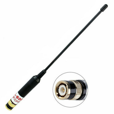 [CLEARANCE] BaoFeng AL-800 SMA-Female High Gain Telescopic Dual Band Extendable Radio Antenna VHF UHF 144/430MHz with 79cm Maximum Length, 50W Power for Walkie Talkie Two Way Radio