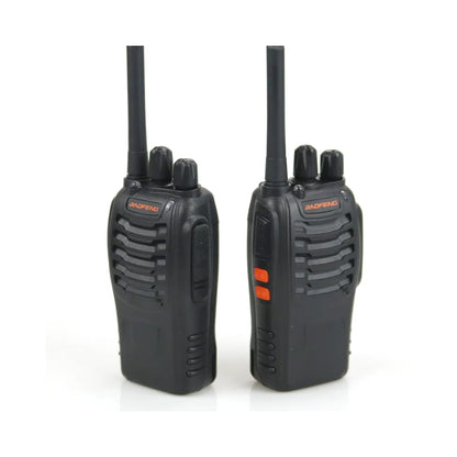 BaoFeng BF-888H (Set of 2) Walkie-Talkie UHF Transceiver 5W Two-Way Radio with 16 Store Channels, 400-470MHz Frequency Range, 5km Max. Talking Range, Clear Voice Output, 1500mAh Battery Capacity, IP45 Waterproof