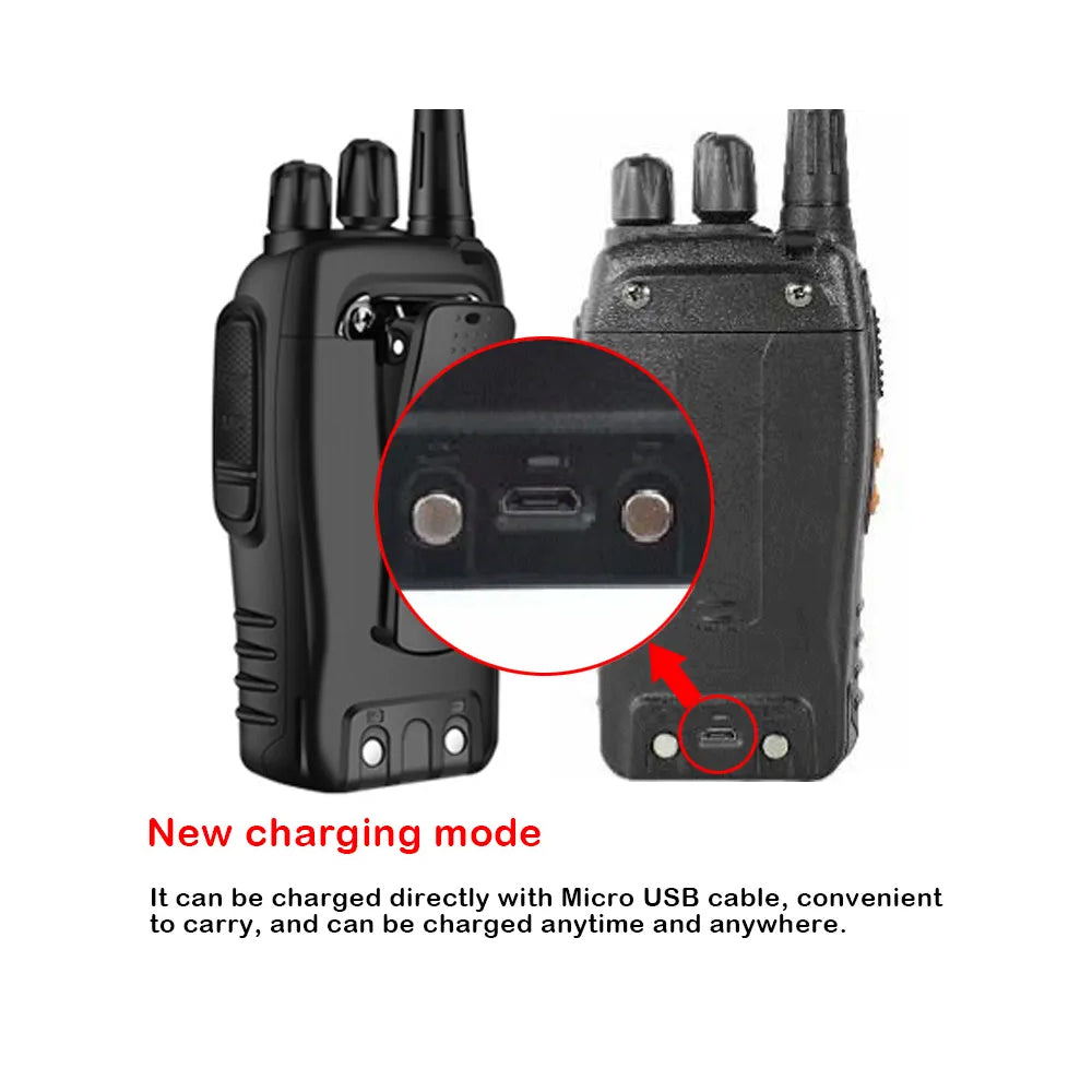 BaoFeng BF-888H (Set of 5/6/7/8/9/10) Walkie-Talkie UHF Transceiver 5W Two-Way Radio with 16 Store Channels, 400-470MHz Frequency Range, 5km Max. Talking Range, Clear Voice Output, 1500mAh Battery Capacity, IP45 Waterproof