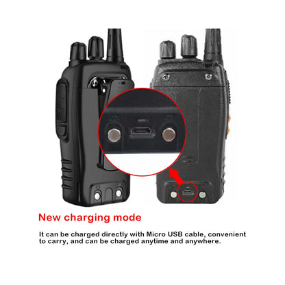 BaoFeng BF-888H (Set of 5/6/7/8/9/10) Walkie-Talkie UHF Transceiver 5W Two-Way Radio with 16 Store Channels, 400-470MHz Frequency Range, 5km Max. Talking Range, Clear Voice Output, 1500mAh Battery Capacity, IP45 Waterproof