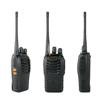 BaoFeng BF-888H (Set of 2) Walkie-Talkie UHF Transceiver 5W Two-Way Radio with 16 Store Channels, 400-470MHz Frequency Range, 5km Max. Talking Range, Clear Voice Output, 1500mAh Battery Capacity, IP45 Waterproof
