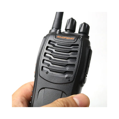 BaoFeng BF-888H (Set of 2) Walkie-Talkie UHF Transceiver 5W Two-Way Radio with 16 Store Channels, 400-470MHz Frequency Range, 5km Max. Talking Range, Clear Voice Output, 1500mAh Battery Capacity, IP45 Waterproof