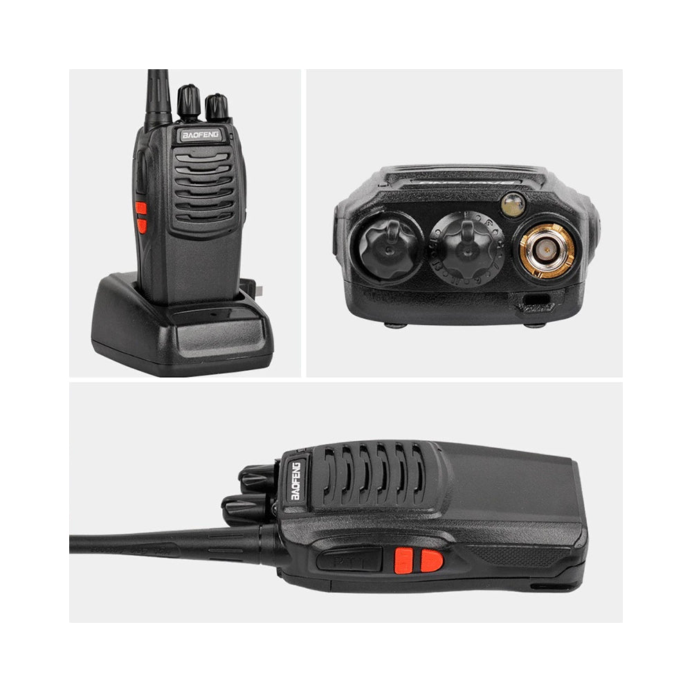 BaoFeng BF-C1 (Set of 5/6/7/8/9/10) Walkie-Talkie UHF Transceiver 5W Two-Way Radio with 16 Store Channels, 430-440MHz Frequency Range, 5km Max. Talking Range, Clear Voice Output, 1500mAh Battery Capacity, IP45 Waterproof