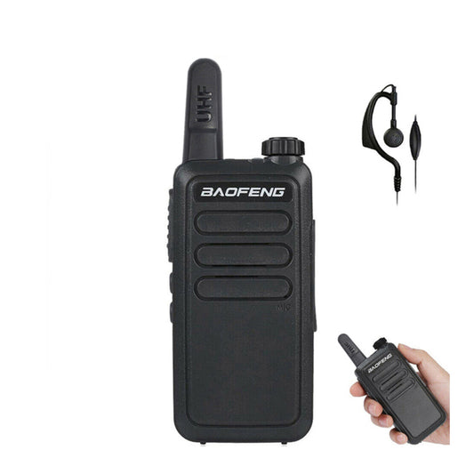 BaoFeng BF-R5 (Single & Set of 2/3/4) Walkie-Talkie UHF Transceiver 5W Two-Way Radio with 16 Storage Channels, 430-440MHz Frequency Range, 5km Max. Talking Range, Clear Voice Output, 1500mAh Battery Capacity, IP45 Waterproof