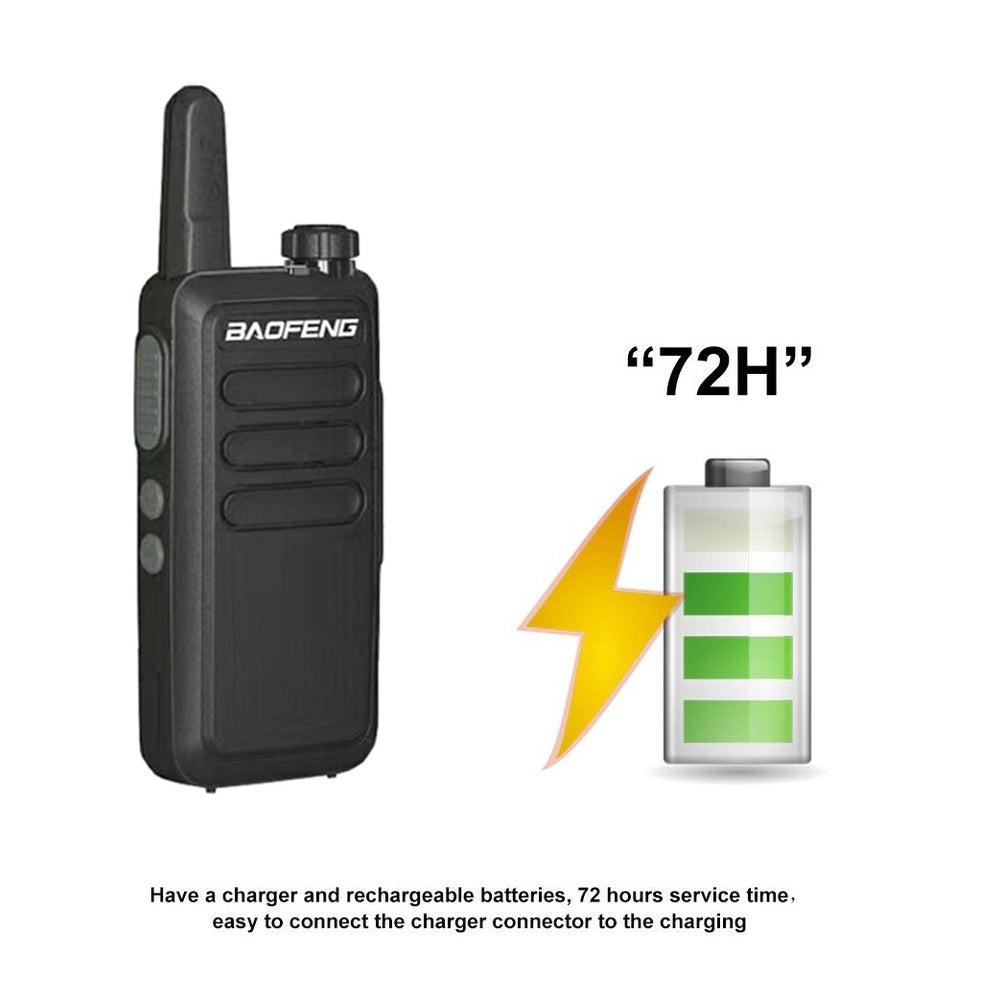 BaoFeng BF-R5 (Set of 5/6/7/8/9/10) Walkie-Talkie UHF Transceiver 5W Two-Way Radio with 16 Storage Channels, 430-440MHz Frequency Range, 5km Max. Talking Range, Clear Voice Output, 1500mAh Battery Capacity, IP45 Waterproof