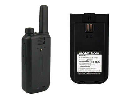BaoFeng BF-T17 (Set of 5/6/7/8/9/10) Walkie-Talkie UHF Transceiver 5W PC Programmable Two-Way Radio with 16 Memory Channels, 400-470MHz Frequency Range, 5km Max. Talking Range, Clear Voice Output, 1500mAh Battery Capacity