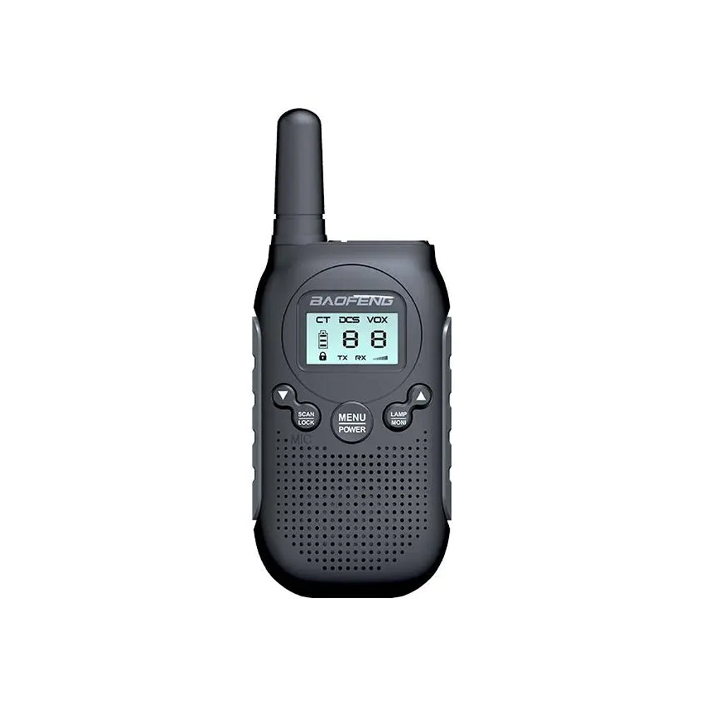 BaoFeng BF-T6 (Set of 5/6/7/8/9/10) Walkie-Talkie UHF Transceiver 2W Two-Way Radio with 16 Store Channels, 400-480MHz Frequency Range, 5km Max. Talking Range, Clear Voice Output, 1500mAh Battery Capacity