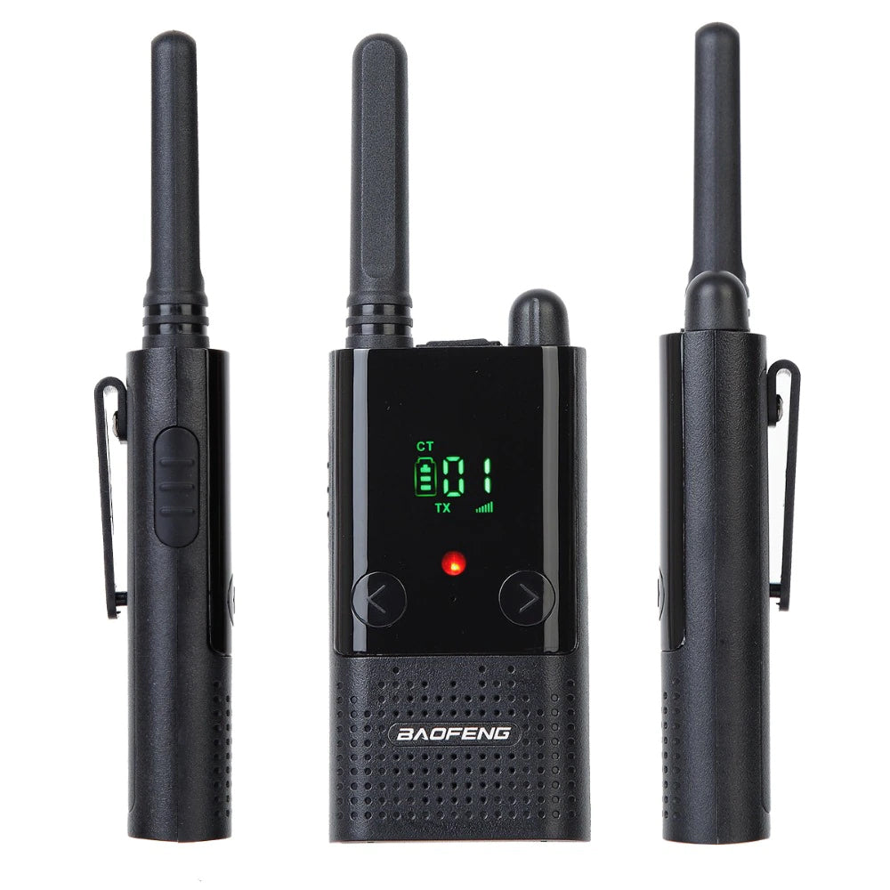 BaoFeng BF-T9 (Set of 5/6/7/8/9/10) Walkie-Talkie UHF Transceiver 5W PC Programmable Two-Way Radio with 99 Memory Channels, 400-470MHz Frequency Range, 5km Max. Talking Range, Clear Voice Output, 1500mAh Battery Capacity