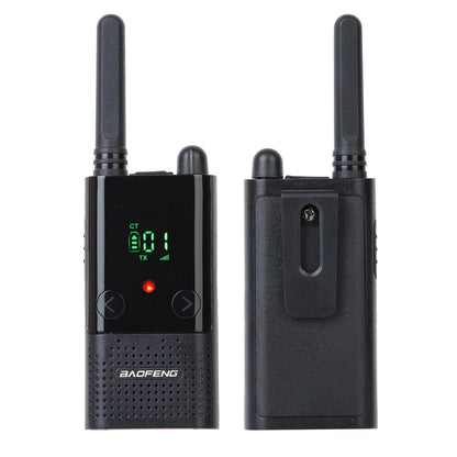 [CLEARANCE] BaoFeng BF-T9 (Set of 2) Walkie-Talkie UHF Transceiver 5W PC Programmable Two-Way Radio with 99 Memory Channels, 400-470MHz Frequency Range, 5km Max. Talking Range, Clear Voice Output, 1500mAh Battery Capacity
