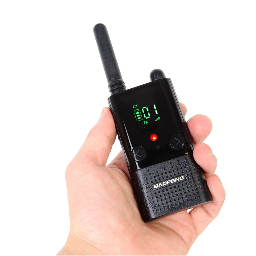 BaoFeng BF-T9 (Single & Set of 2/3/4) Walkie-Talkie UHF Transceiver 5W PC Programmable Two-Way Radio with 99 Memory Channels, 400-470MHz Frequency Range, 5km Max. Talking Range, Clear Voice Output, 1500mAh Battery Capacity