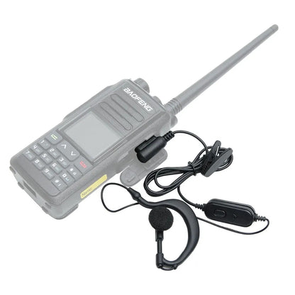 BaoFeng 2 Pin Radio Earpiece with Microphone, 108cm Cable Length for BF-888 series, BF-999, BF-5R series, BF-6R, BF-6RA, BF-UV82, Cignus series, TK-208, TK-3118, TK-2118, VEV-3288S, LT-6600, LT-6288, TG-K4AT, TG-45AT, TG-46AT, TG-42AT