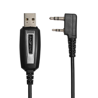 Baofeng Programming Cable USB to Twin AUX Jack for Walkie-Talkie UV-5R, UV-5RA, UV-5R Plus, BF-888S, UV-5R EX, UV-5RX3, Radioddity GA-2S, GA-5S with Program Software CD - Windows 10, 7, XP, Vista Supported